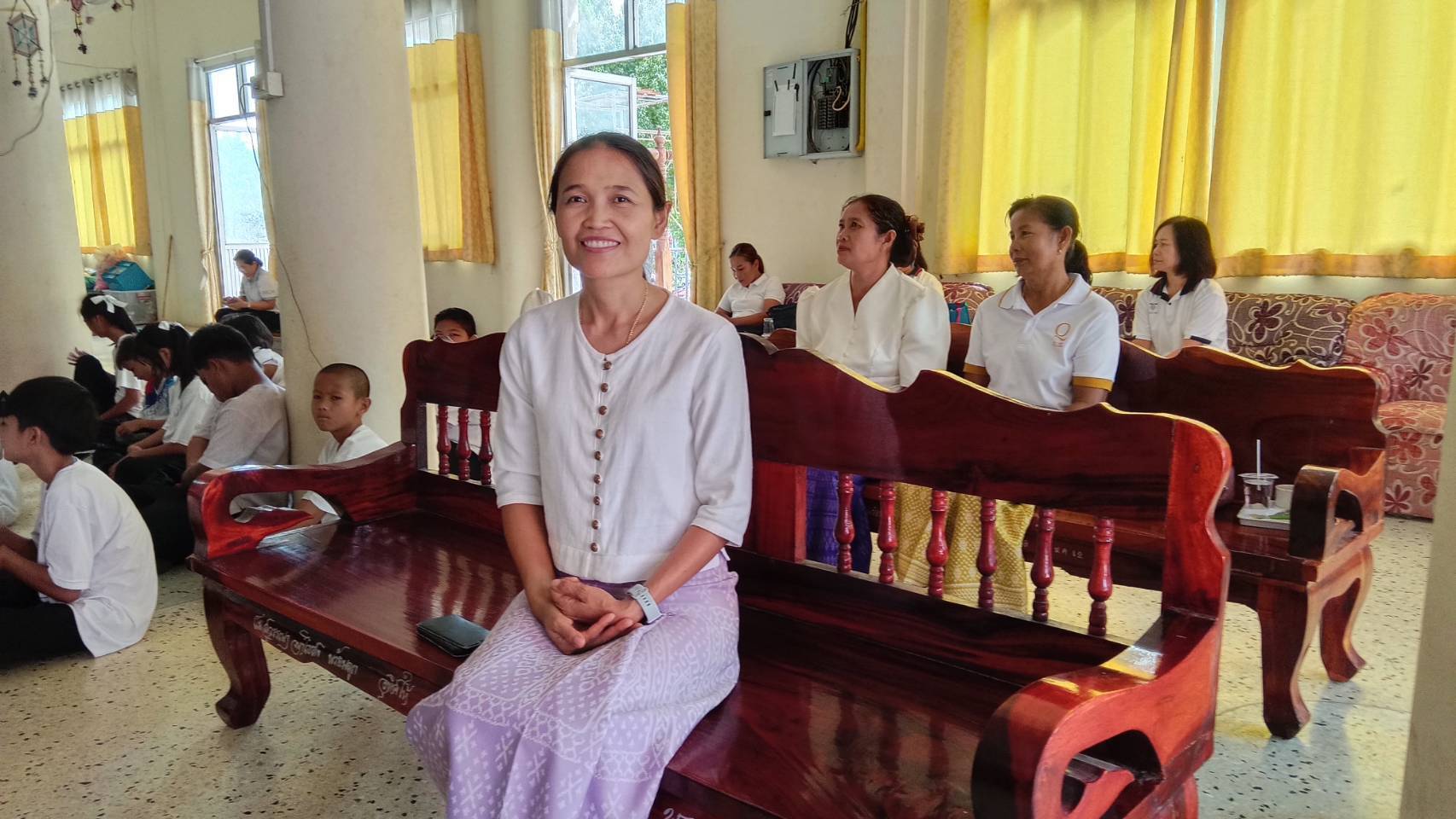 ?สพอ.เนินสง่า :  ร่วมกิจกรรมโครงการวัดประชารัฐสร้างสุข โครงการรักษาศีล 5