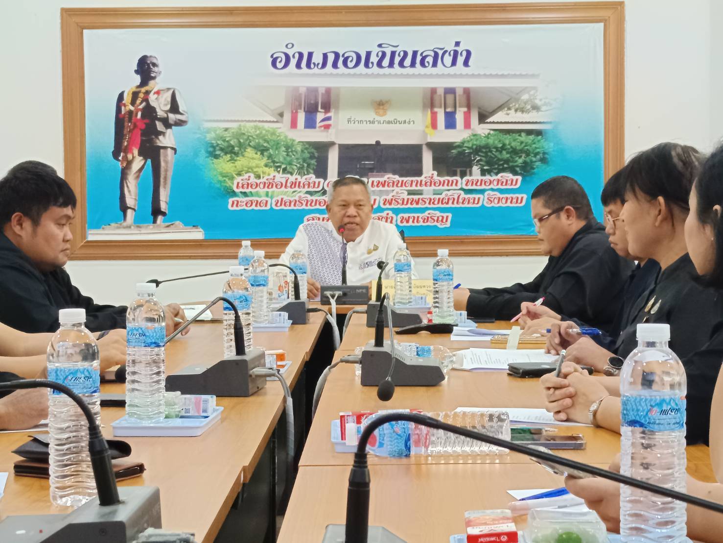 🏡 สพอ.เนินสง่า : ร่วมประชุมคณะกรรมการพัฒนาคุณภาพชีวิตระดับอำเภอ(พชอ.) อำเภอเนินสง่า จังหวัดชัยภูมิ ครั้งที่ 1/2569