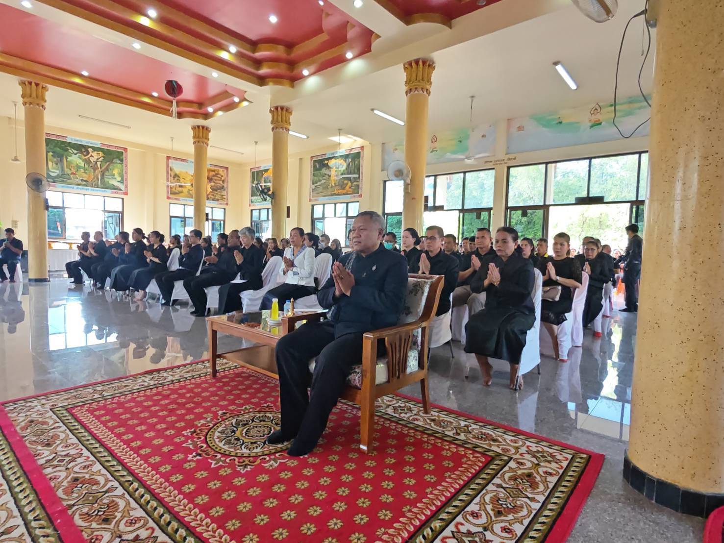 ร่วมพิธีสวดพระพุทธมนต์ และเจริญจิตตภาวนาอุทิศถวายพระราชกุศลแด่สมเด็จพระนางเจ้าสิริกิติ์ พระบรมราชินีนาถ พระบรมราชชนนีพันปีหลวง ครั้งที่ 2 ประจำปีพุทธศักราช 2569 
